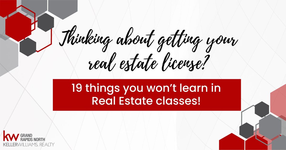 CAREER NIGHT - 19 things you won't learn in Real Estate classes!