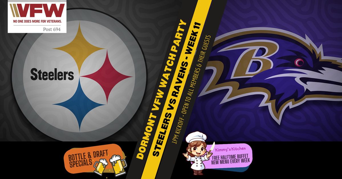 Steelers Watch Party - NFL Week 11