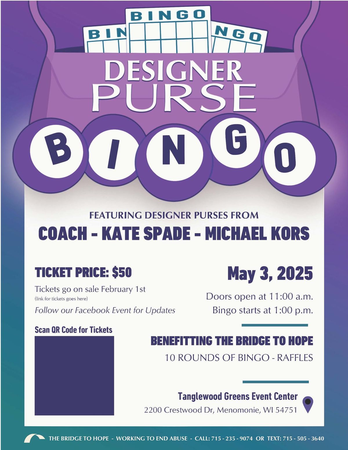 Designer Purse Bingo 