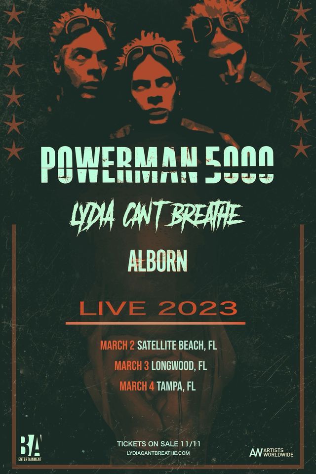3\/3 Powerman 5000 \/ Lydia Can't Breathe \/ Alborn