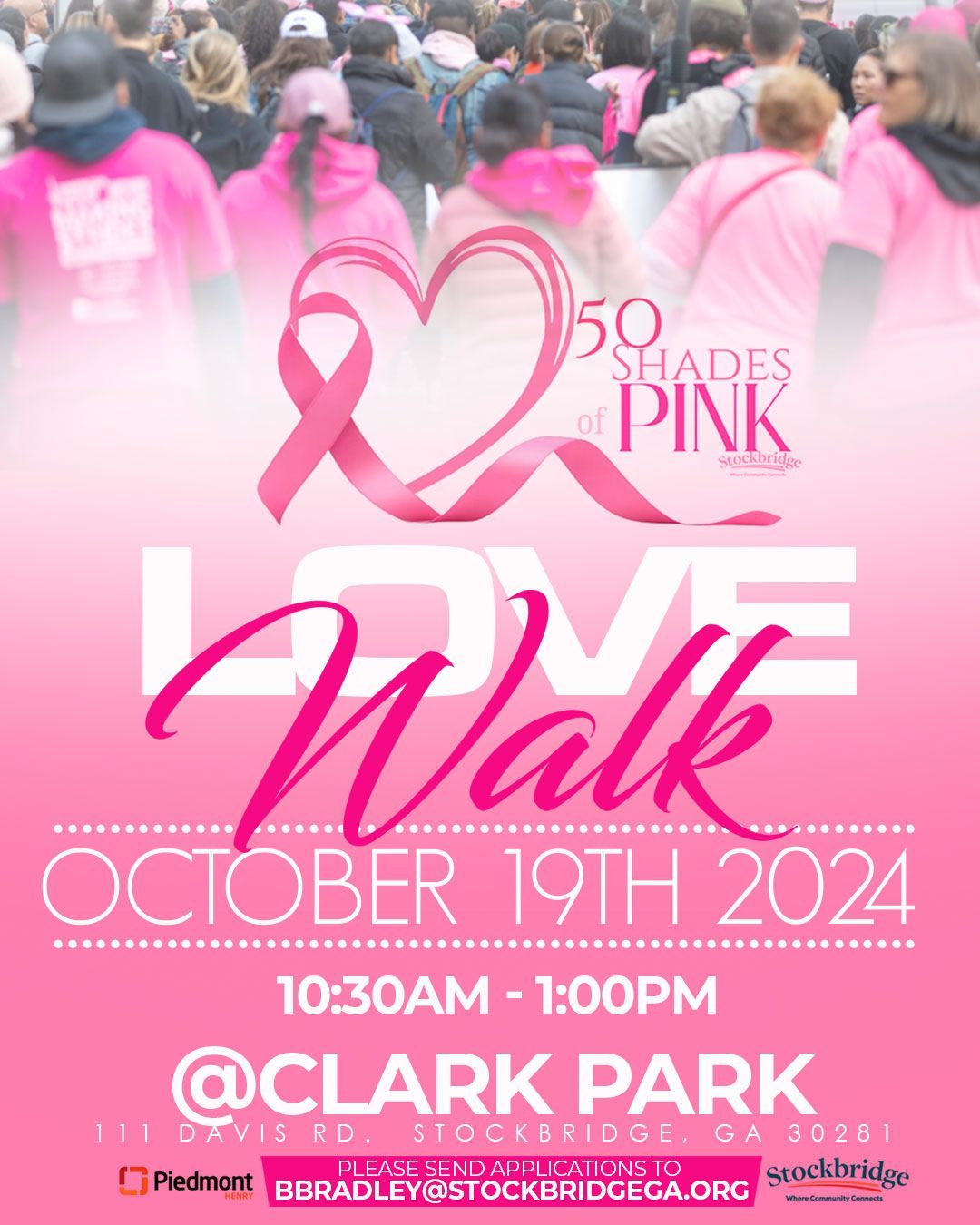 City of Stockbridge presents 50 Shades of Pink Love Walk!