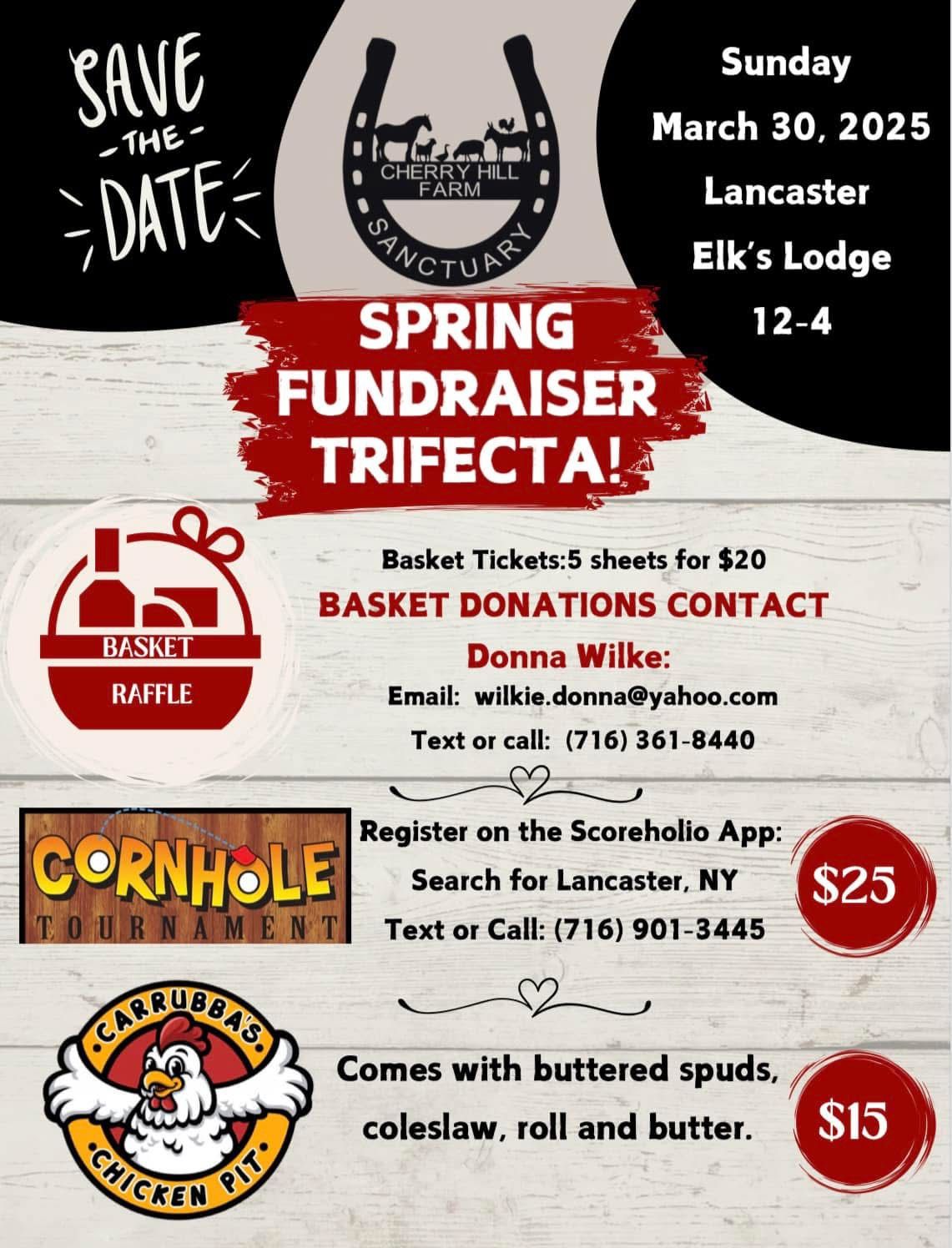 Spring Fundraiser Trifecta!