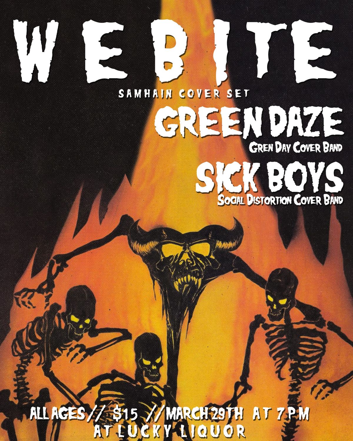 We Bite, Green Daze, Sick Boys @ Lucky Liquor ALL AGES! 