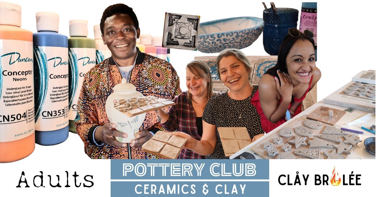 Pottery Club - Weekly Adults 