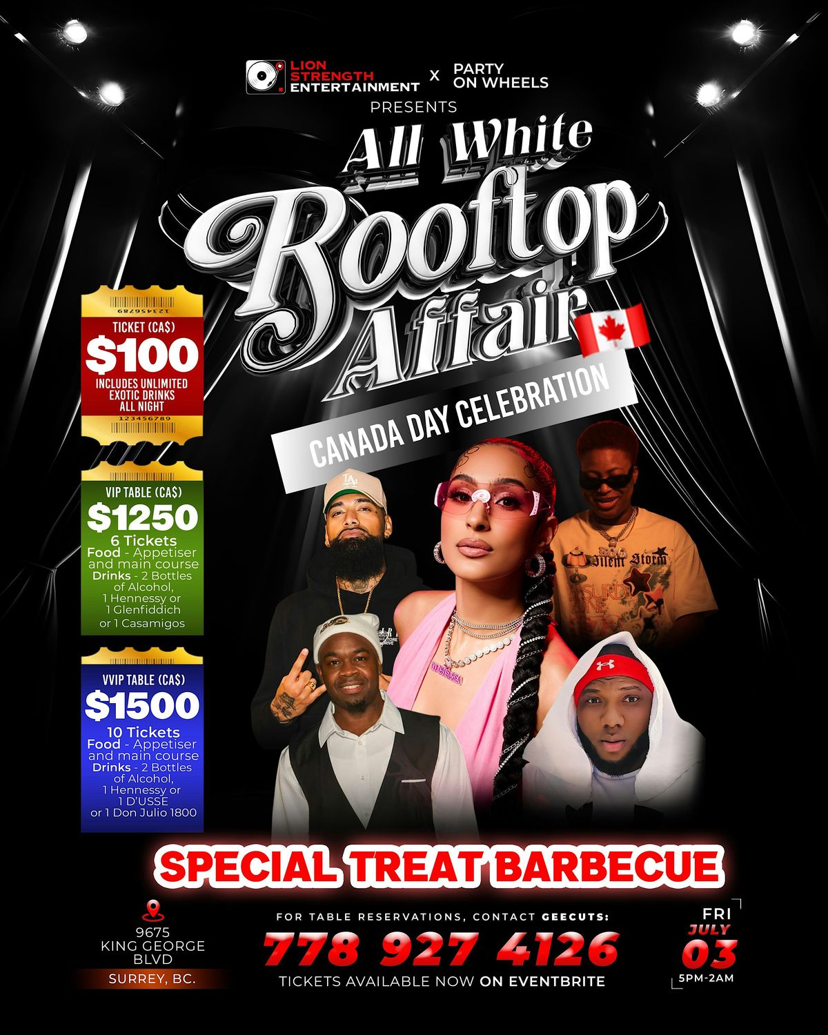 All White Rooftop Party Canada Day Celebration