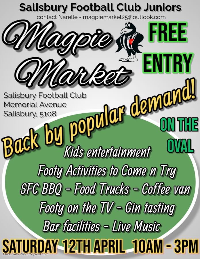 Salisbury Football Club Juniors Annual Magpie Market