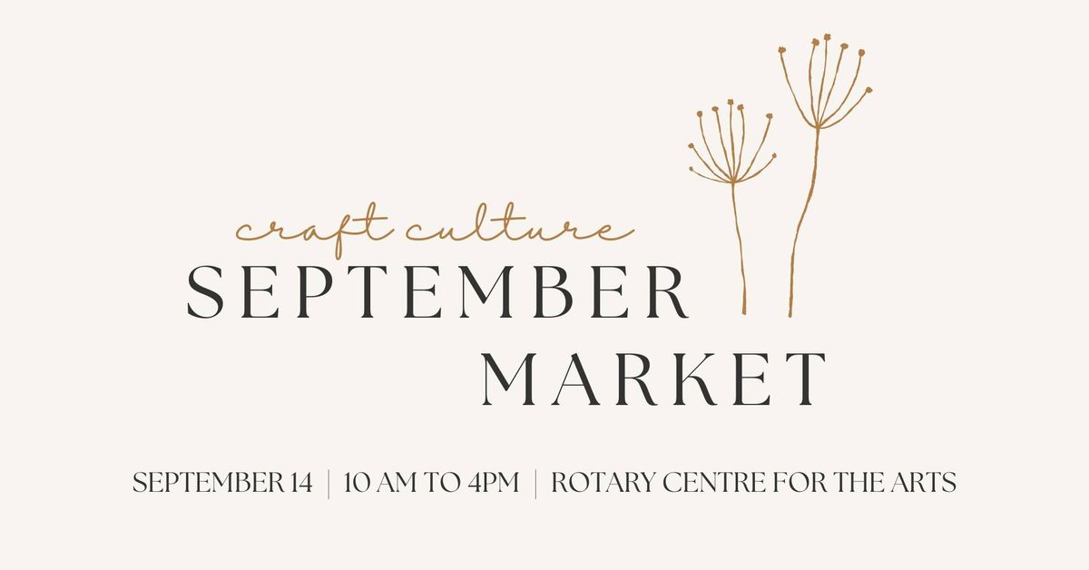 September Market at the RCA