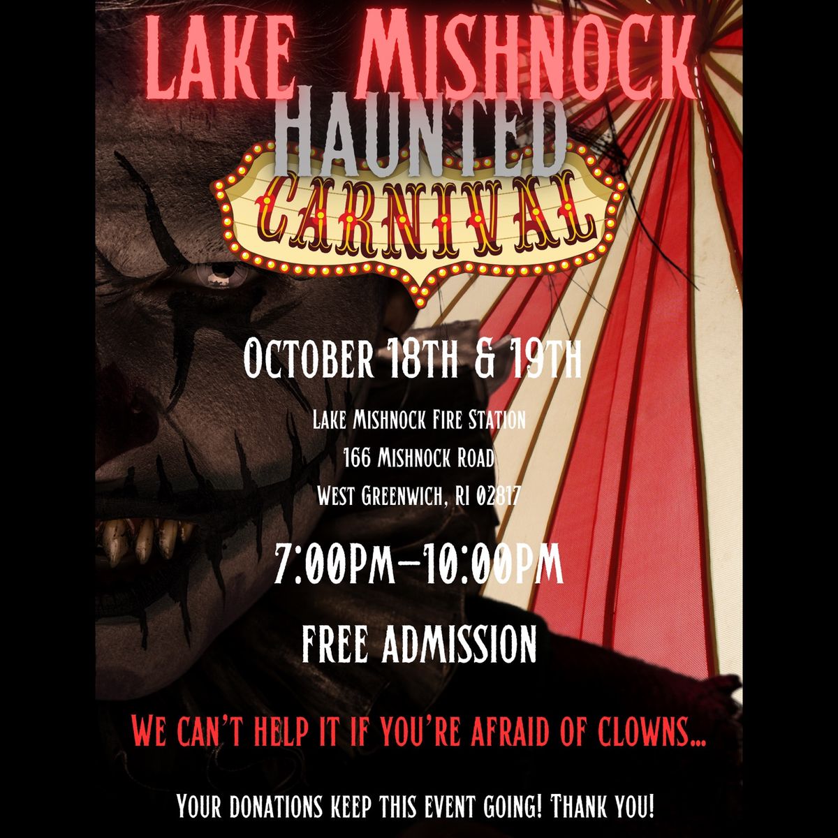 Lake Mishnock Haunted Carnival