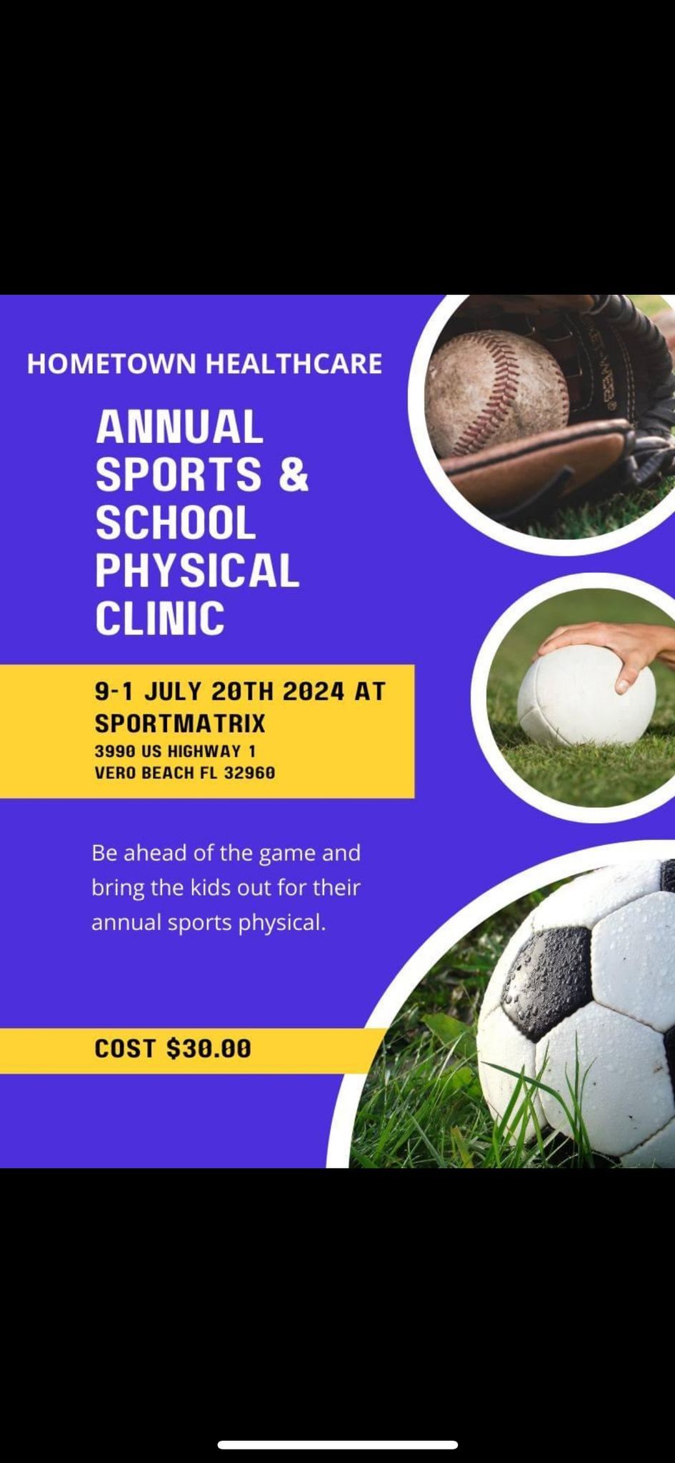Sports & School Physical Clinic @Sportmatrix