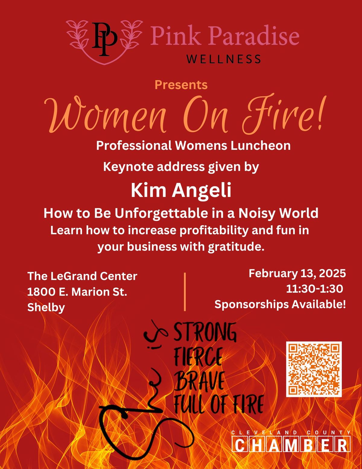 Women On Fire! Presented by Pink Paradise Wellness and Day Spa