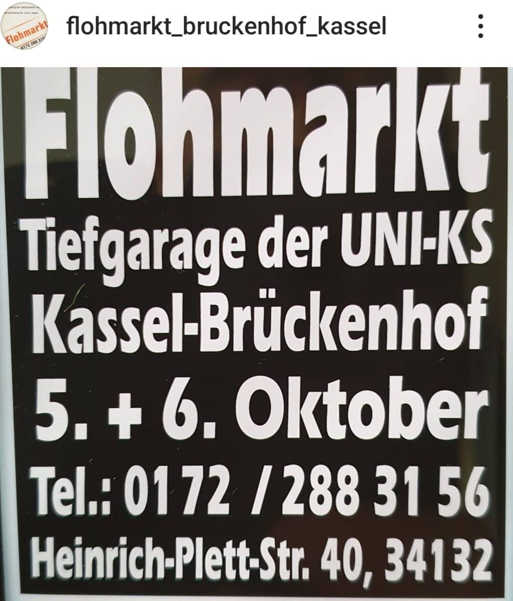 FLOHMARKT Tiefgarage Br\u00fcckenhof Kassel 