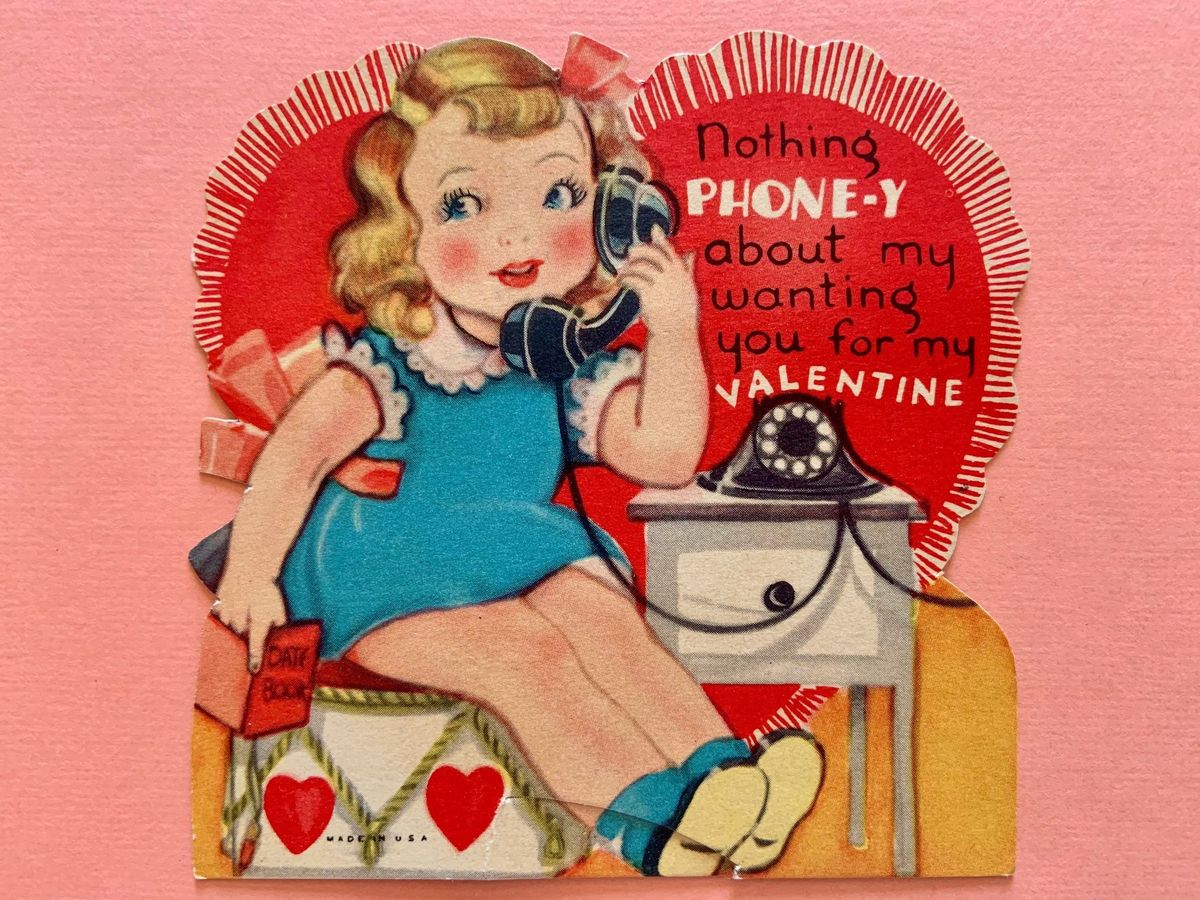 Vintage Valentine Making Tea Social \u2764\ufe0f