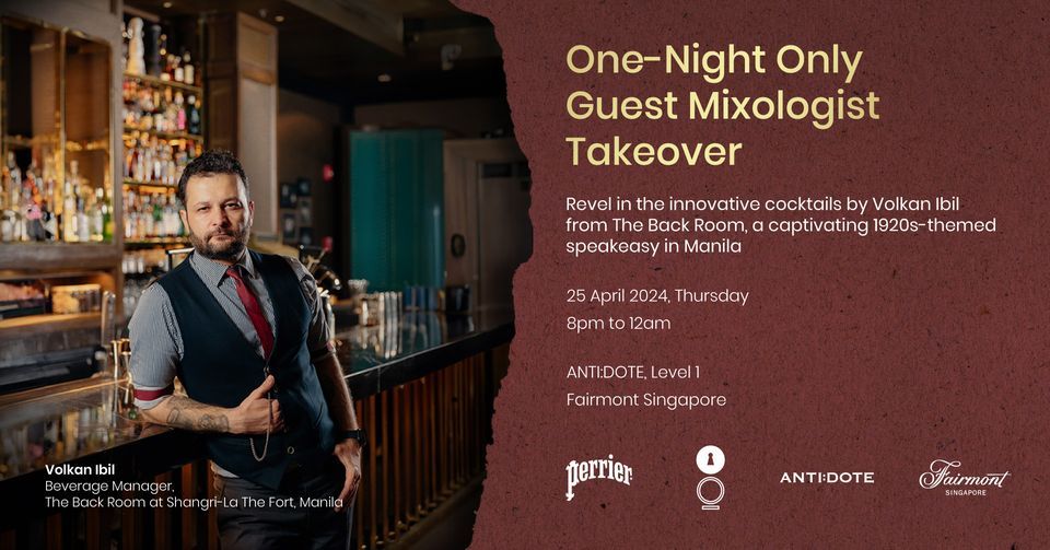 Guest Mixologist Takeover: Feat. Volkan Ibil (The Back Room, Manila)