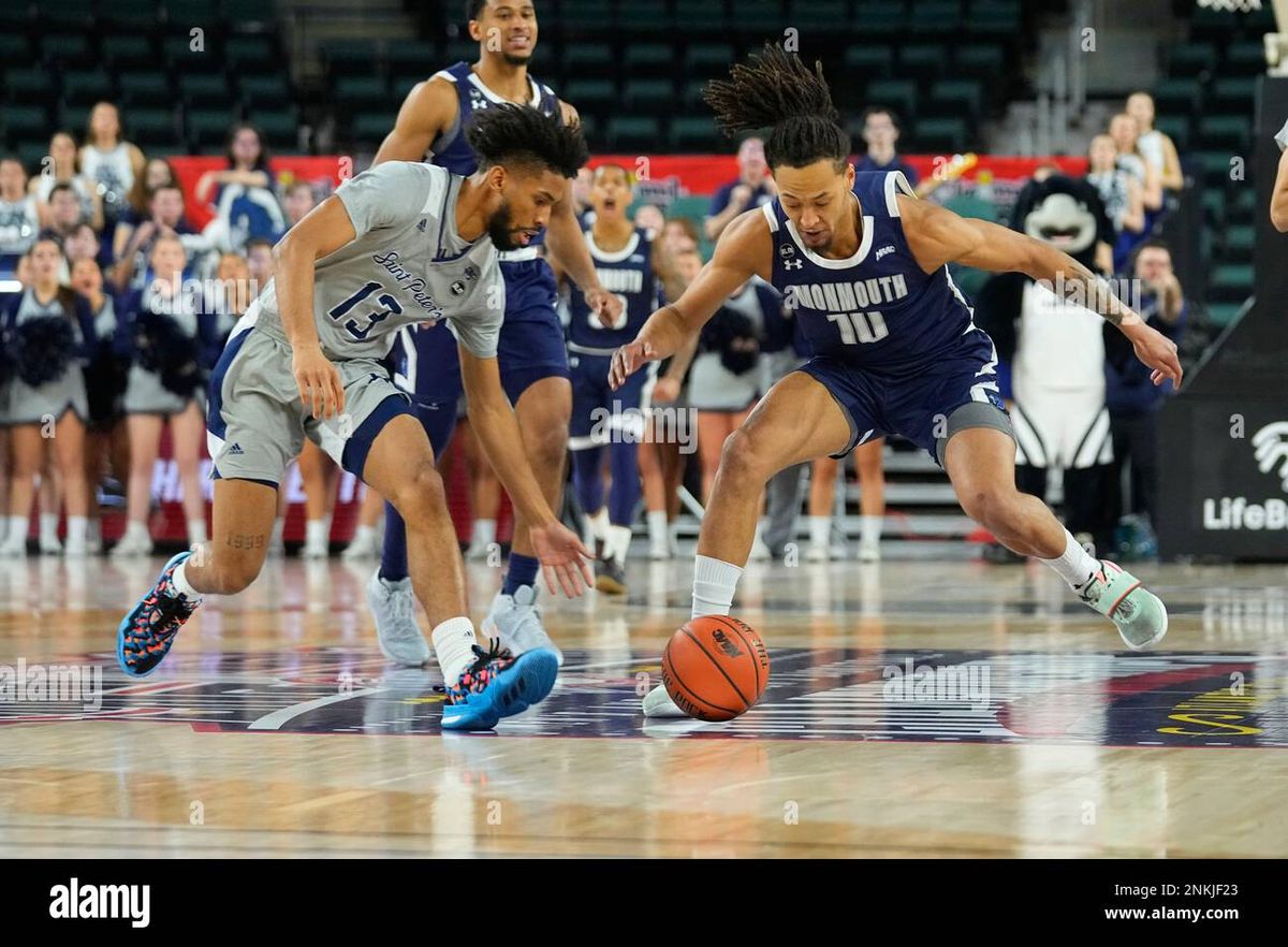 Saint Peters Peacocks at Monmouth Hawks Womens Basketball