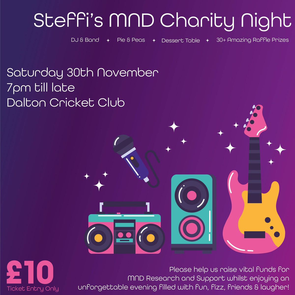 Steffi\u2019s MND Charity Night 