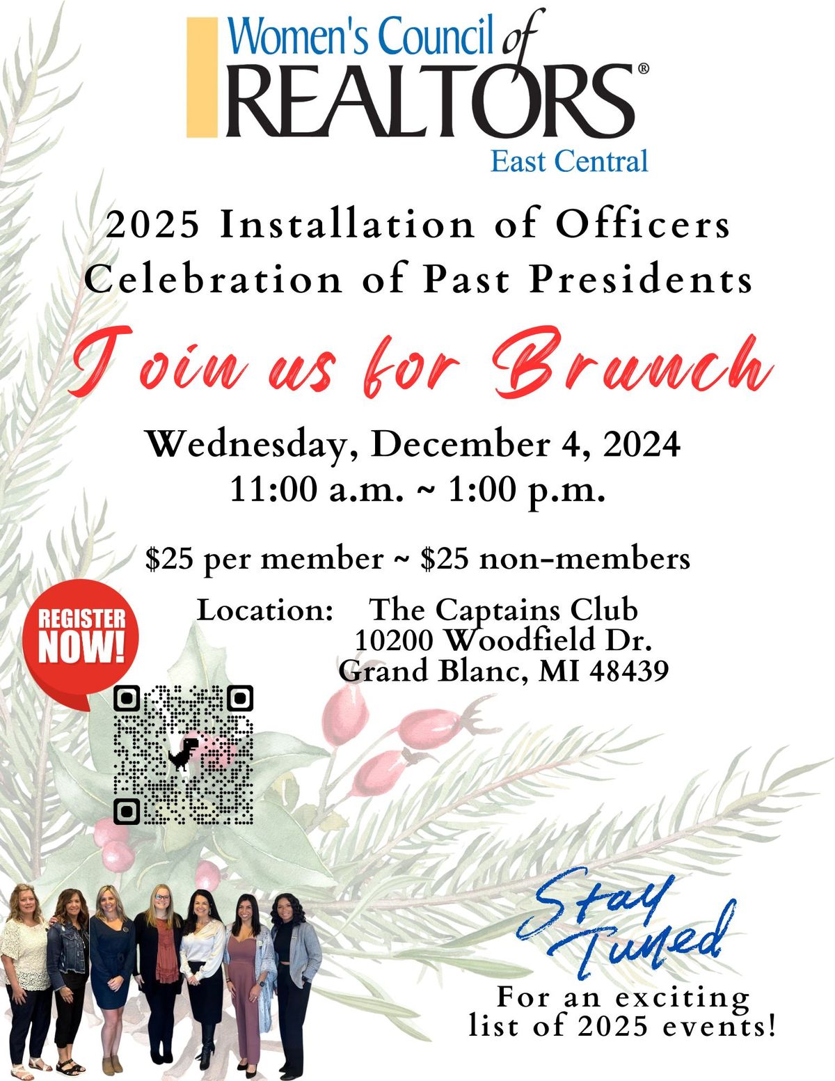 Brunch and Installation of 2025 Officers 