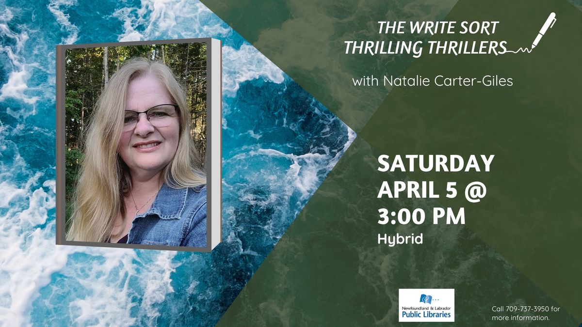 The Write Sort: Thrilling Thrillers with Natalie Carter-Giles