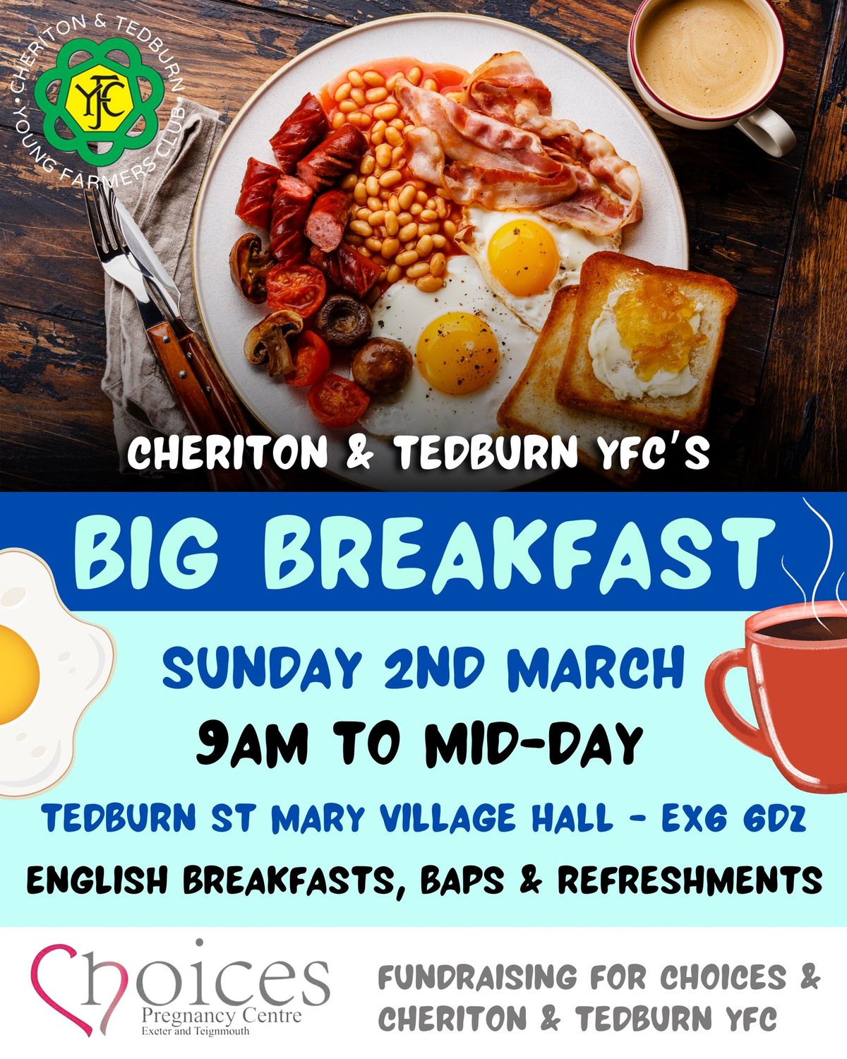 Cheriton & Tedburn\u2019s YFC Big Breakfast