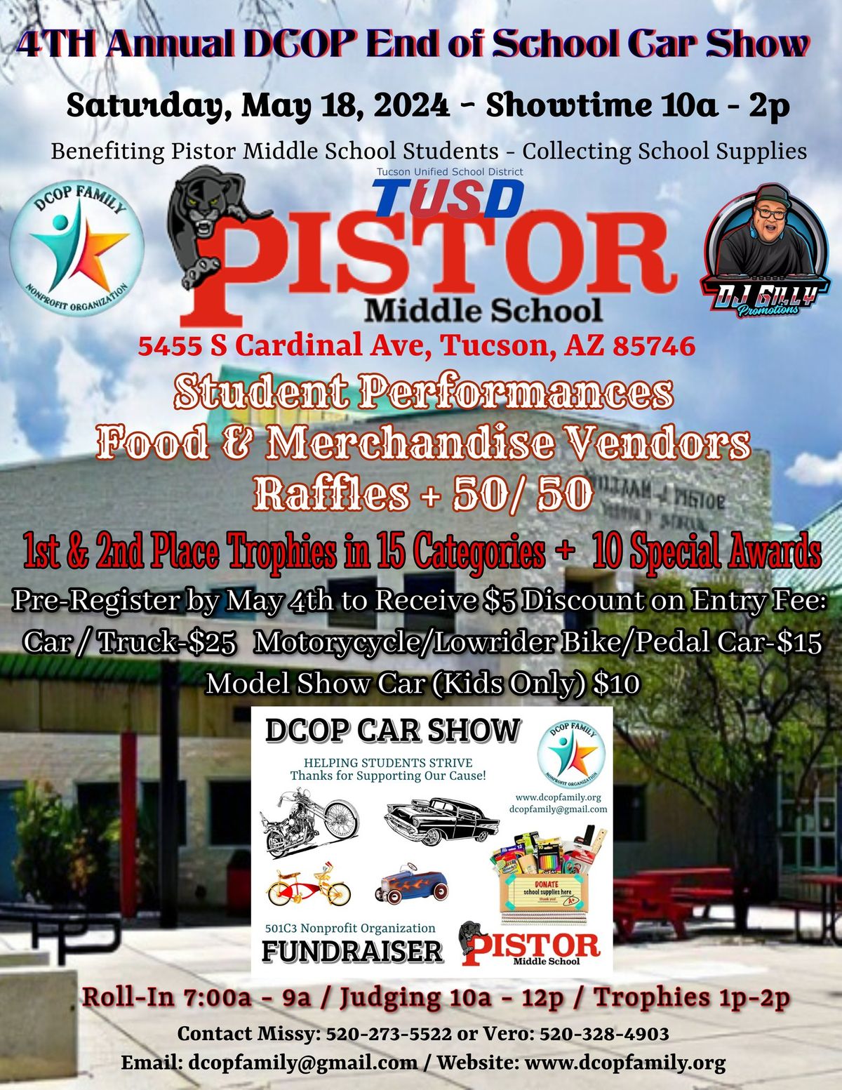 4th Annual DCOP End of School Car Show