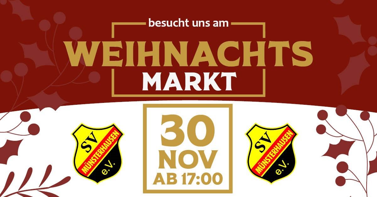 Weihnachtsmarkt des SV M\u00fcnsterhausen