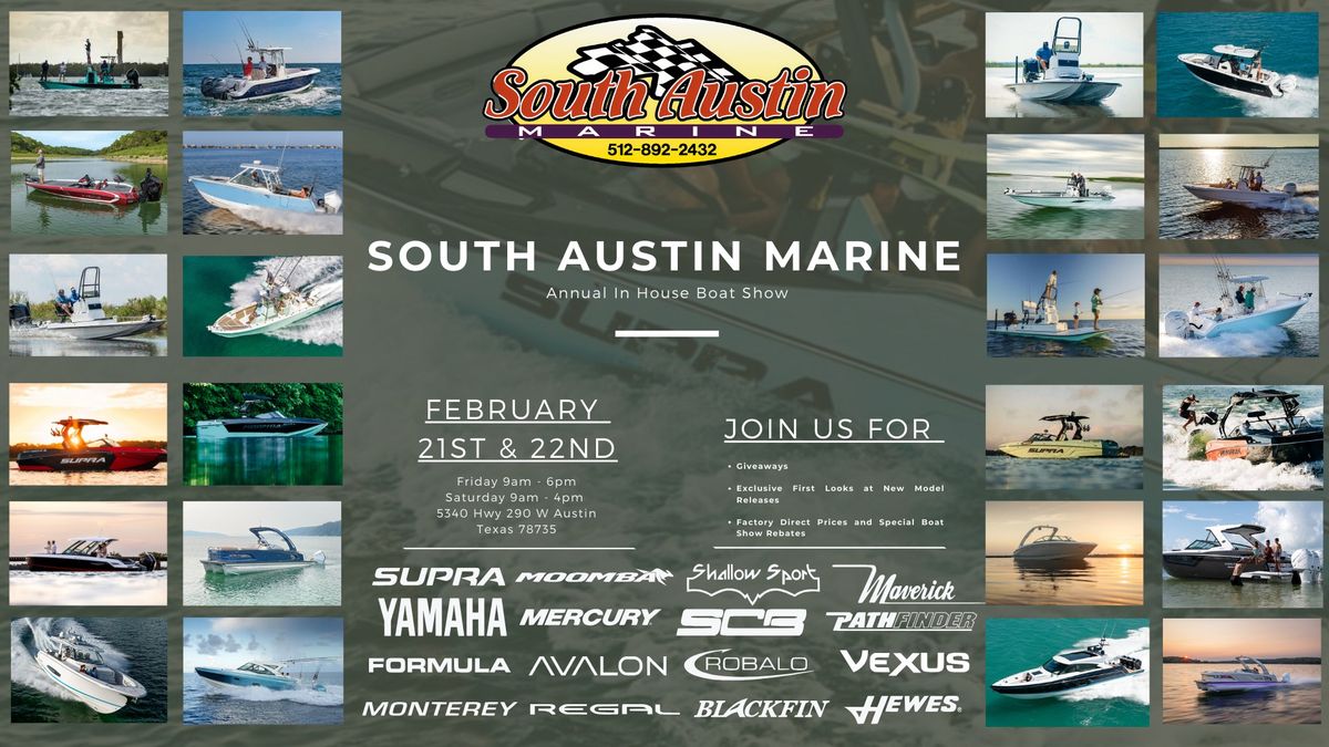 South Austin Marine's Annual In House Boat Show! 