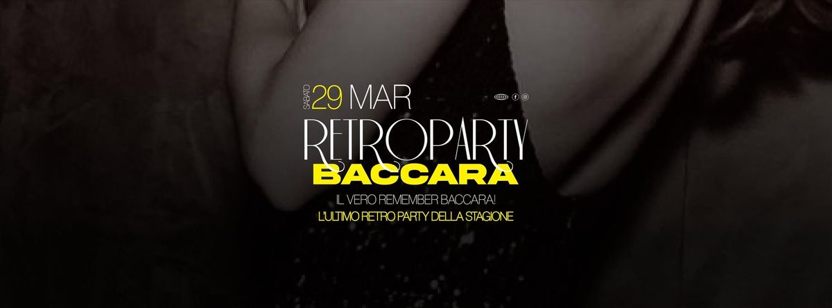 SABATO 29 MARZO arriva L'ULTIMO RETRO PARTY DELLA STAGIONE 