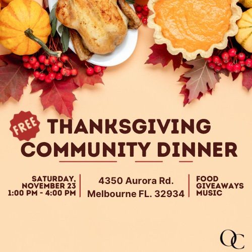 2024 Community Thanksgiving Dinner (FREE)