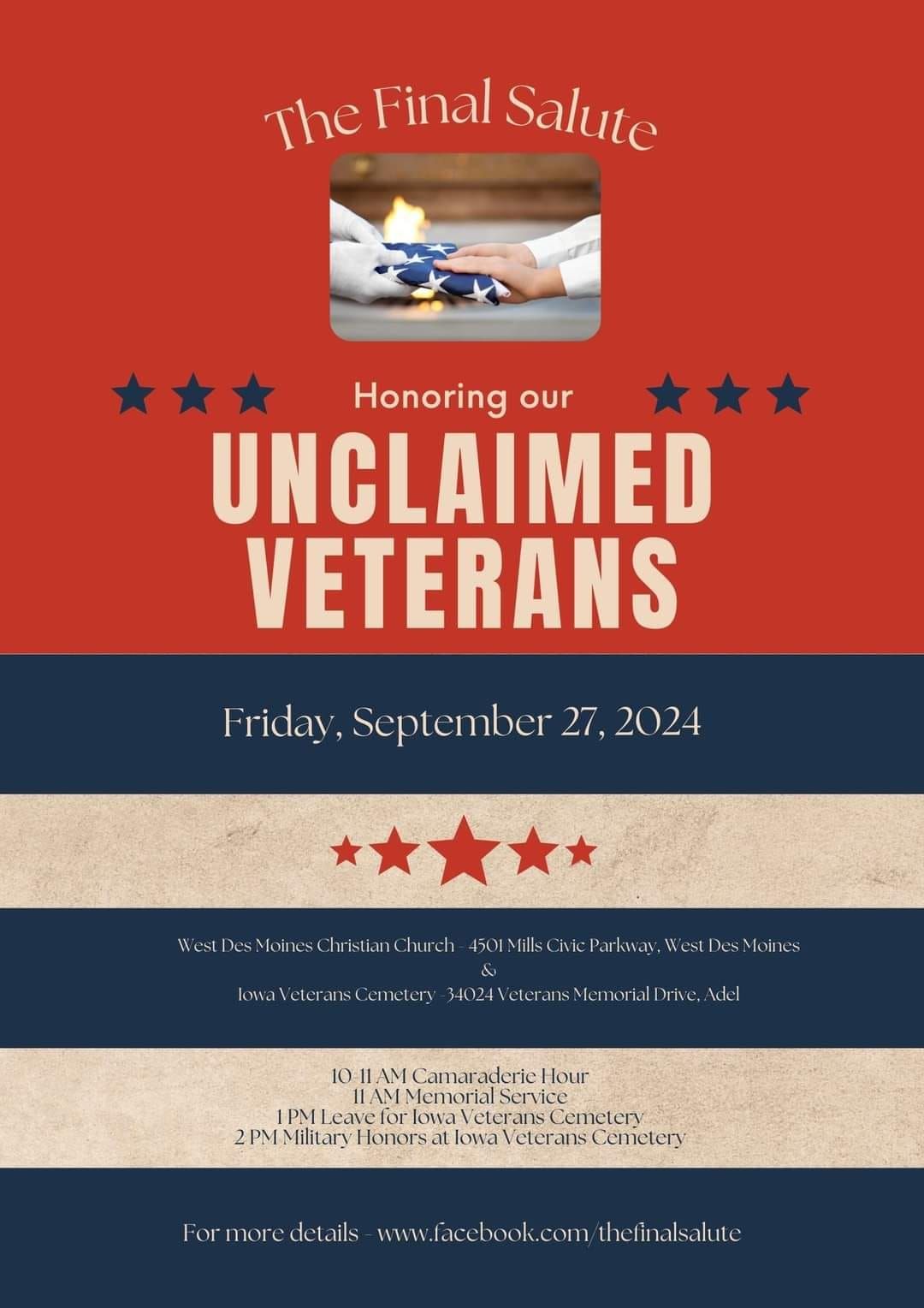 The Final Salute Unclaimed Veterans Service 