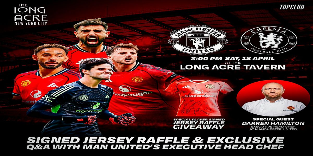 Jersey Raffle Manchester United vs Chelsea with Darren Hamilton and Signed Jersey ...