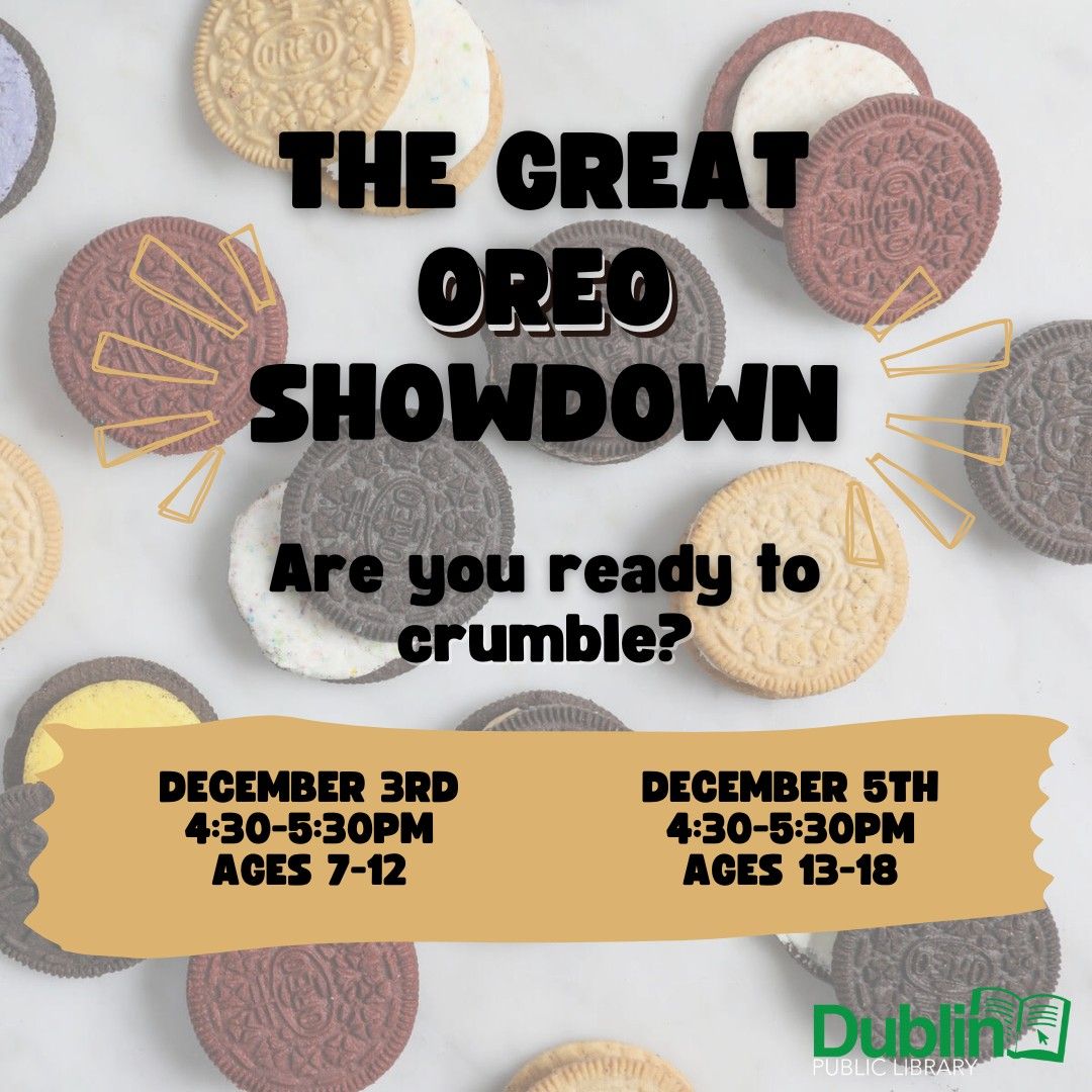 The Great Oreo Showdown: Ages 7-12