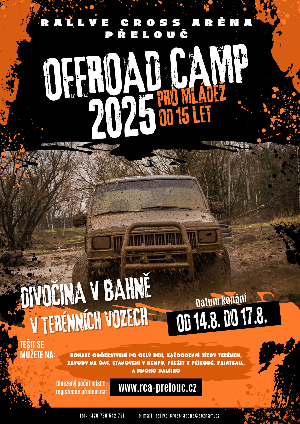 Offroad camp 2025 - Rallye cross ar\u00e9na P\u0159elou\u010d 