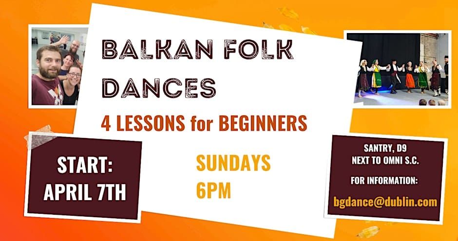 Basic Balkan folk dances - 4 classes