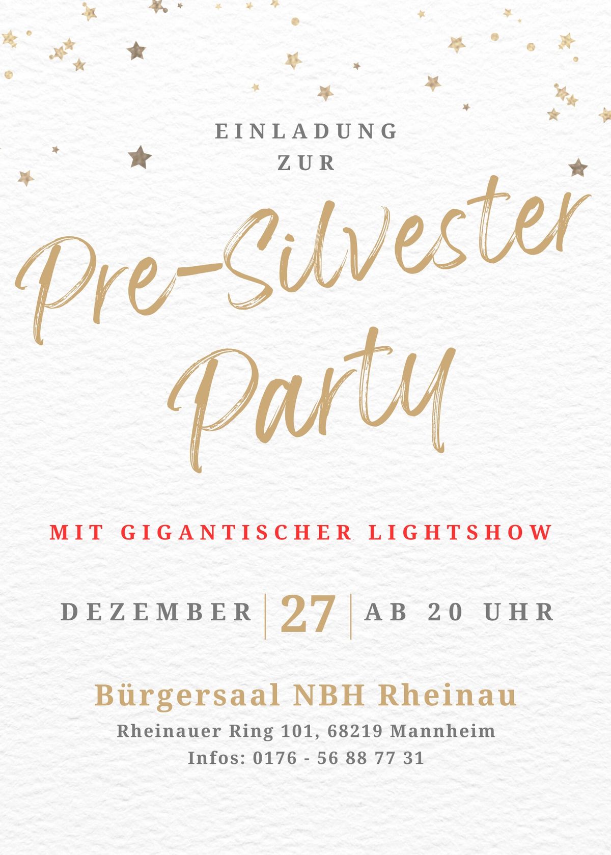 Pre-Silvester Party