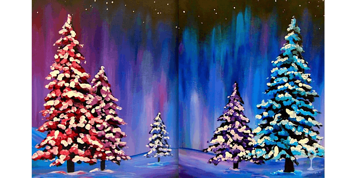 A Winter Forest Scene - Paint and Sip in Houston | Classpop!\u2122