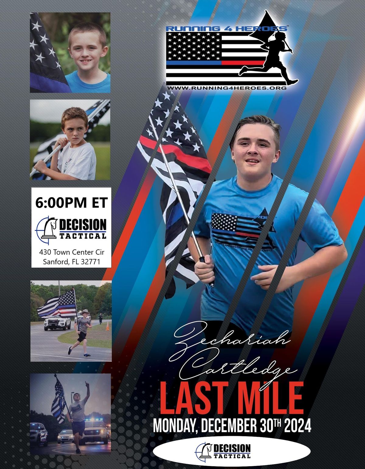 Running 4 Heroes - Zechariah's Final Mile at Decision Tactical