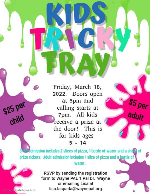 Wayne PAL Kids Tricky Tray