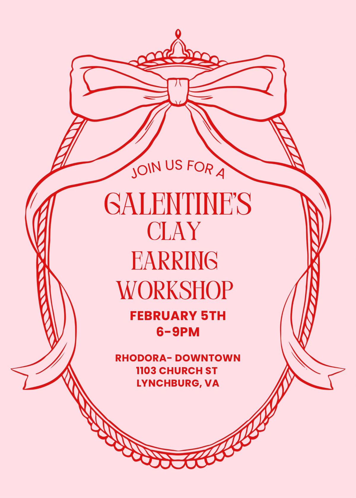 Galentines Clay Earring Workshop