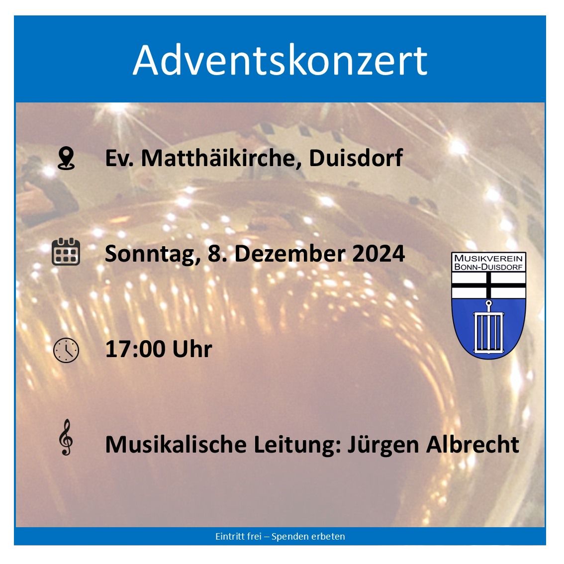 Adventskonzert des Musikvereins Bonn-Duisdorf