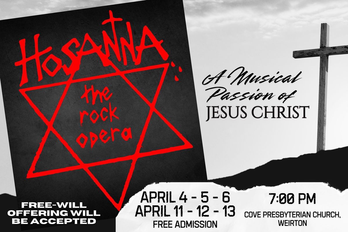 Hosanna, the Rock Opera - 2025 Performances