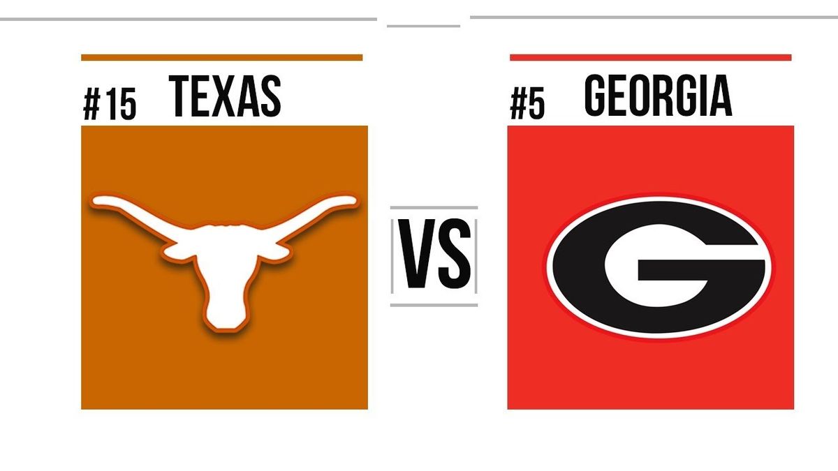 Georgia Bulldogs at Texas Longhorns Football