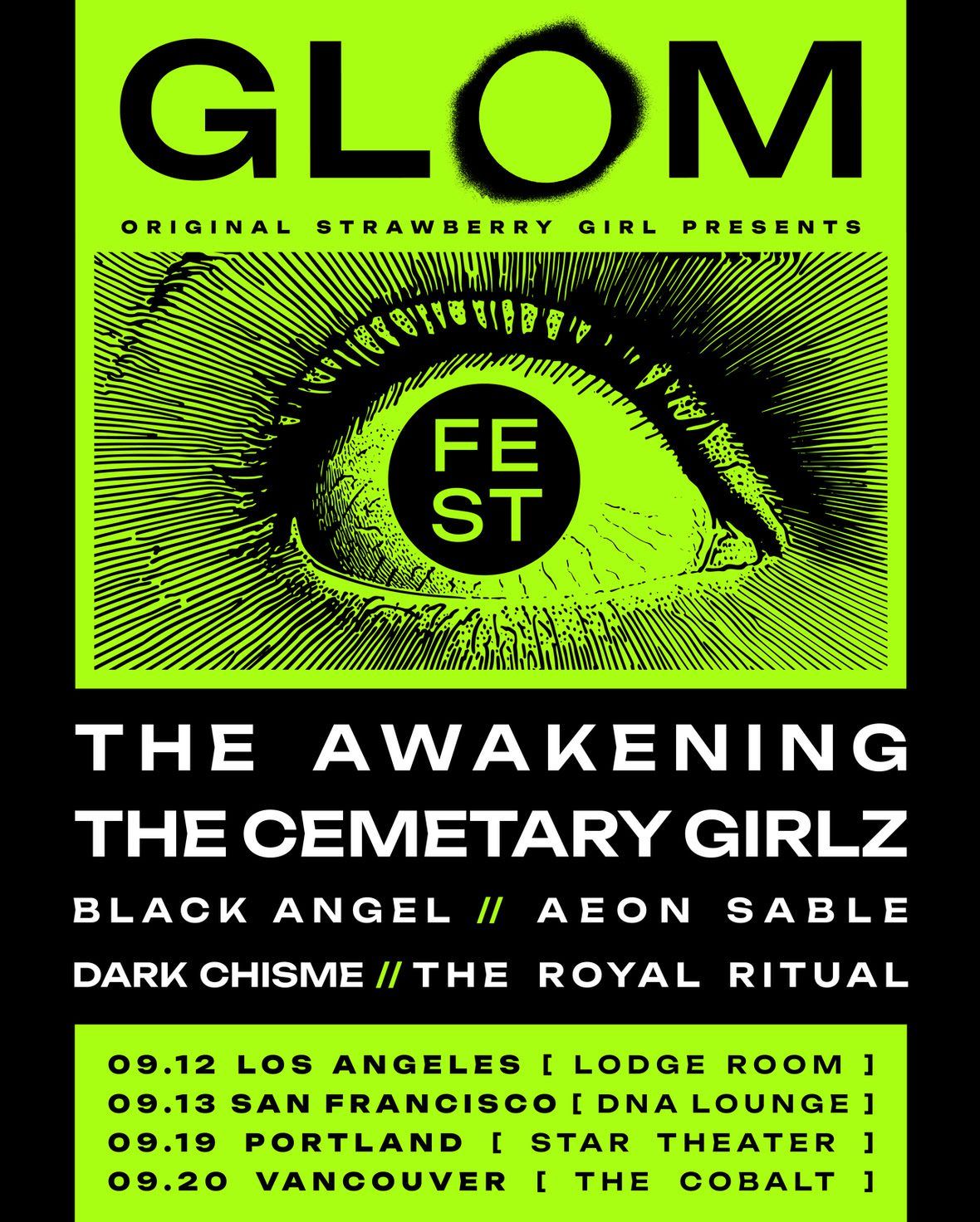 Glom Fest: The Awakening  The Cemetary Girlz & Black Angel