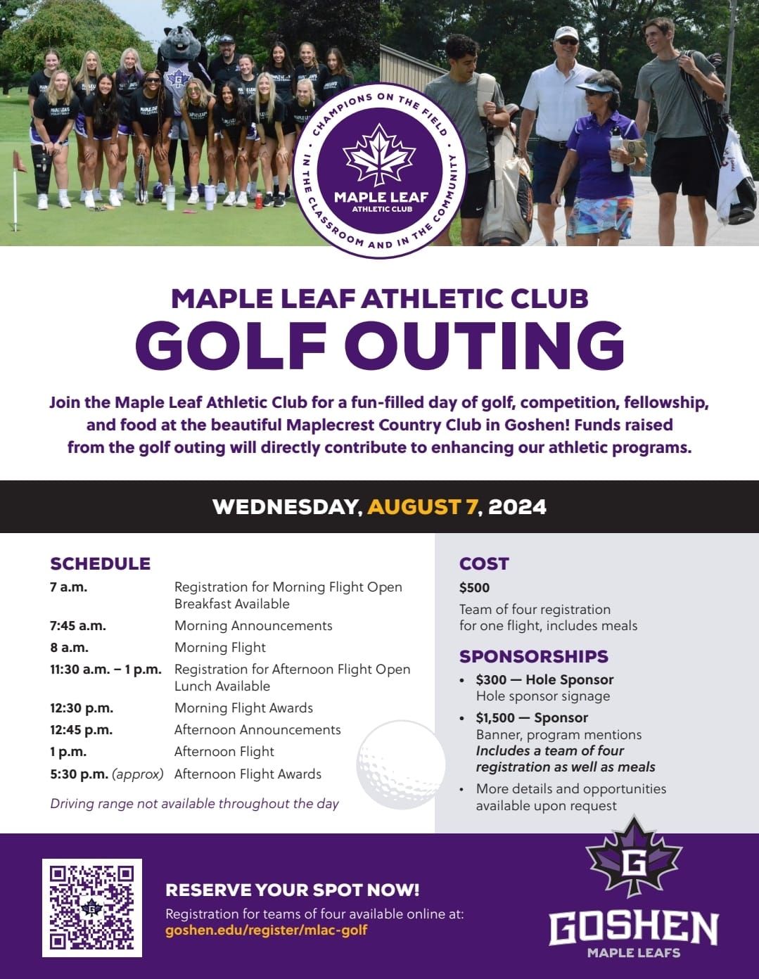 2024 Maple Leaf Athletic Club Golf Outing