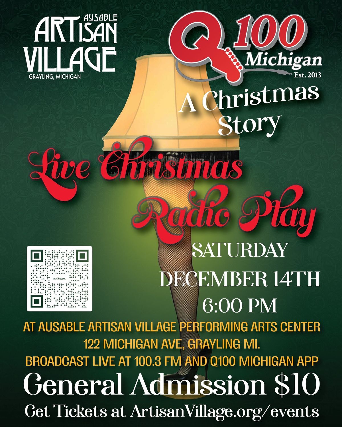 Q100 Michigan\u2019s A Christmas Story: Live Christmas Radio Play