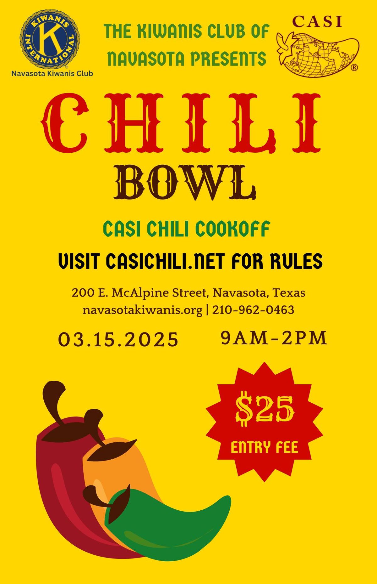 Annual Chili Cook Off - Chili Bowl