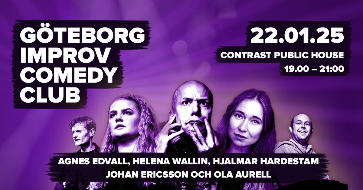 G\u00f6teborg Improv Comedy Club @ Contrast Public House 22.01.25