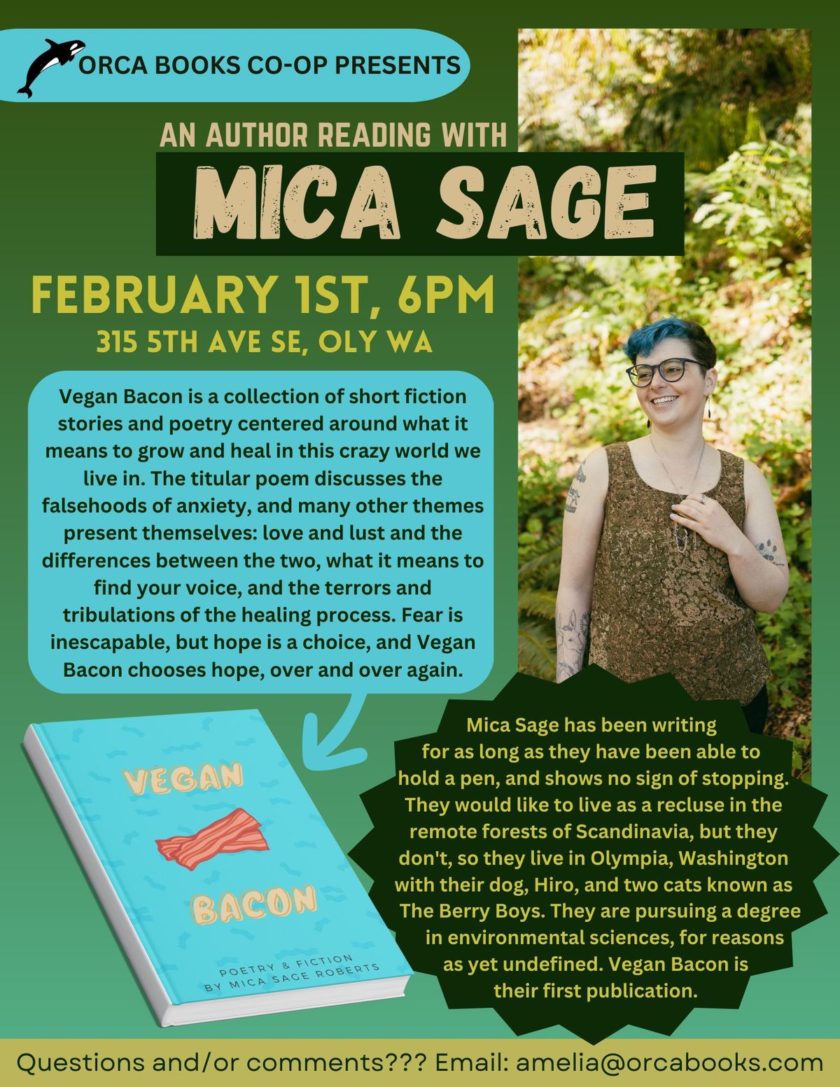 Reading with Local Poet Mica Sage