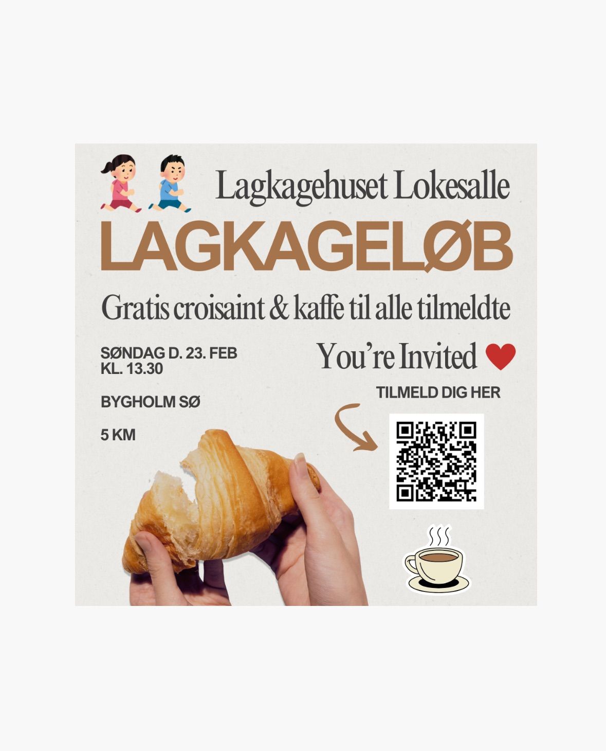 Lagkagel\u00f8b - Social Run Lagkagehuset Lokesalle Horsens