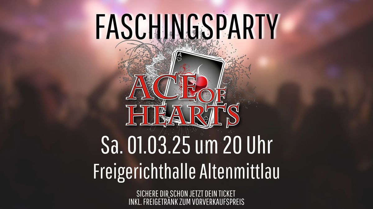 Faschingsparty mit Ace of Hearts 