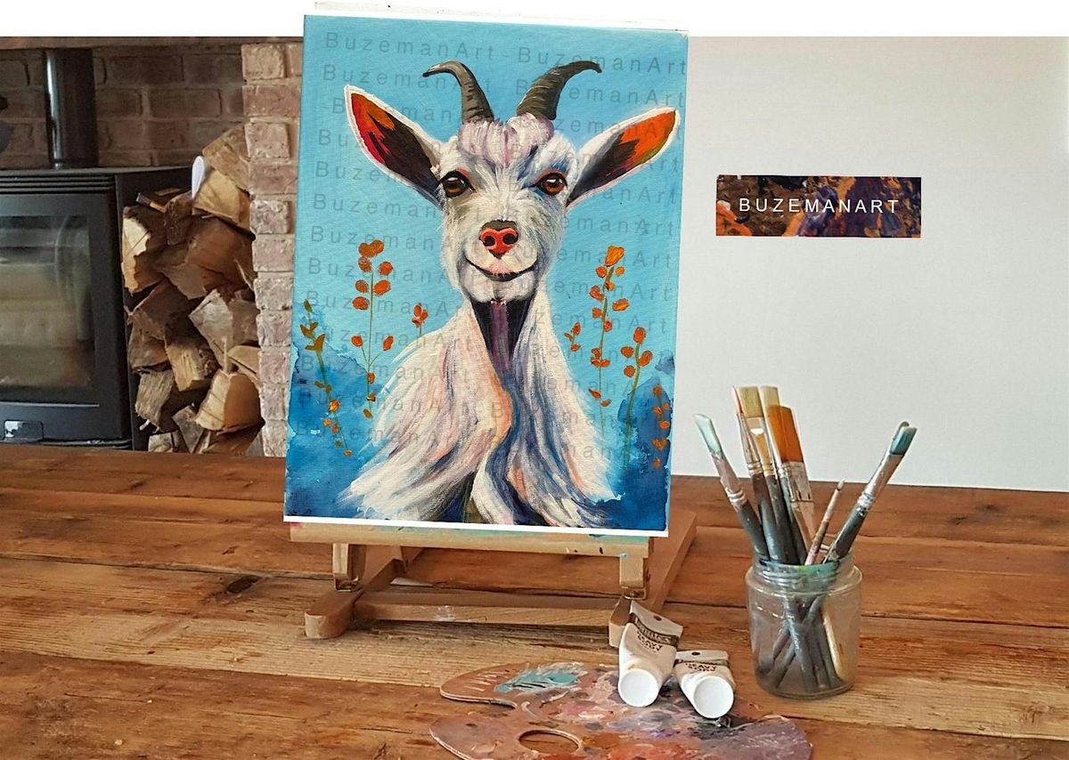 \u2018Giddy Goat\u2019' Painting  workshop @ the farm with farm tour, Doncaster