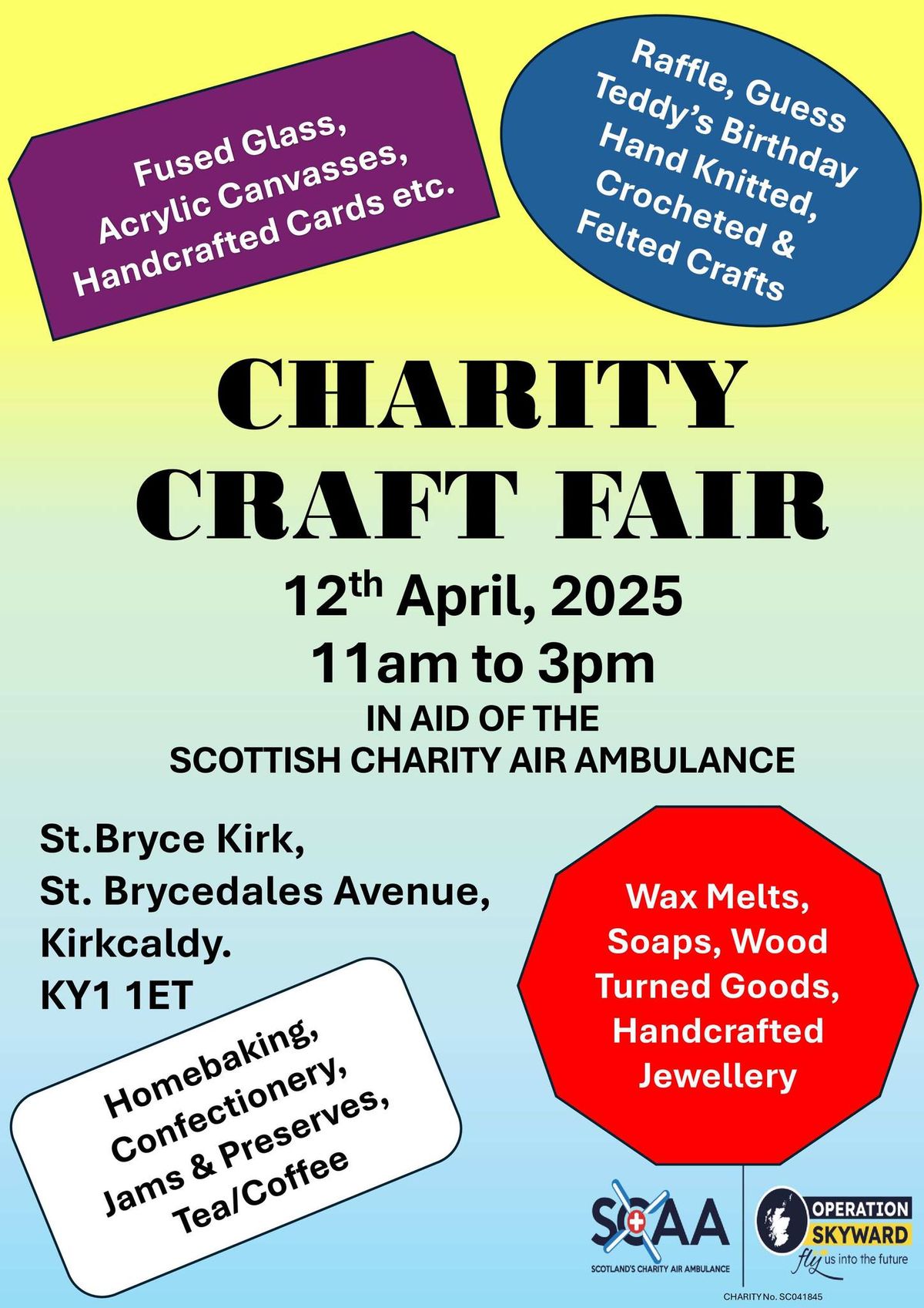 Charity Craft Fair for Scotland's Charity Air Ambulance